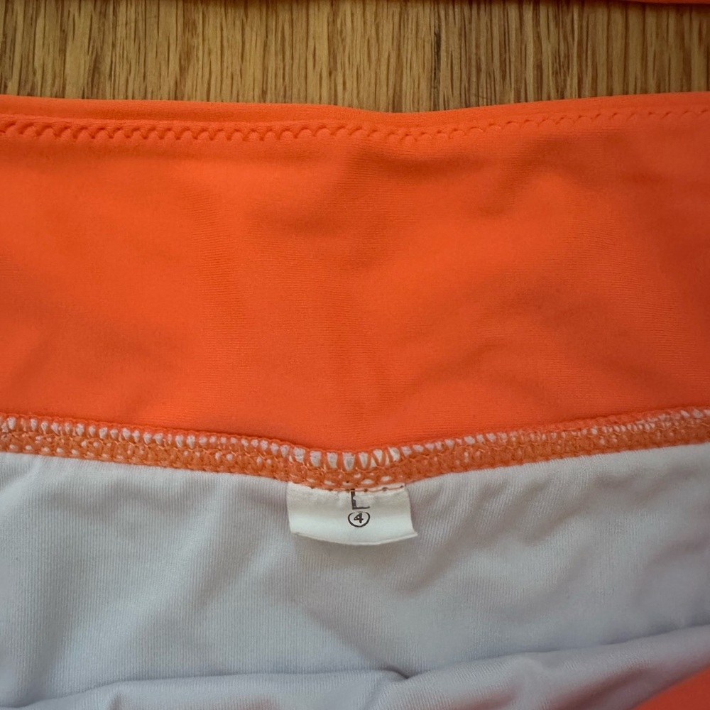 Zaful Pink, White & Orange Bikini Set - Picture 4 of 6